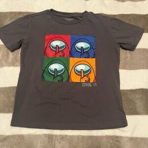 Gray Among Us Boys Graphic T-Shirt, size 7